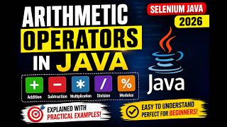 164. Arithmetic Operators in Java (Selenium Java 2026)