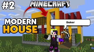 I MADE MODERN HOUSE😍 in Minecraft Survival  | Day 3 100 DAY CHALLENGE |   #2  #minecraft #gaming
