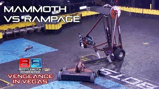 MAMMOTH GETS FLIPPED ALL OVER THE ARENA  | Mammoth vs Rampage | BattleBots: Vengeance in Vegas