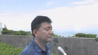 新藤義孝「男女群島・肥前鳥島視察 地元メディアインタビュー」