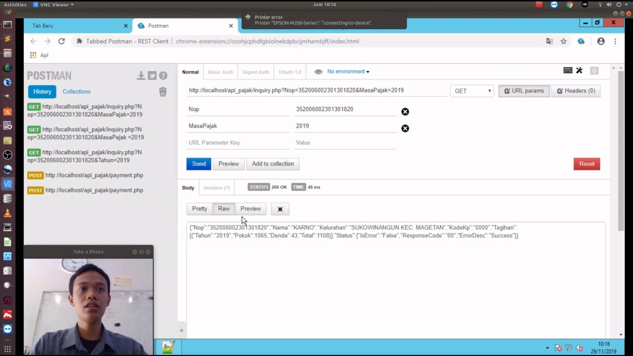 Cara Testing API E-PBB Dengan POSTMAN - YouTube