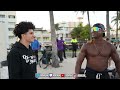 ash alk trains with bodybuilders in miami