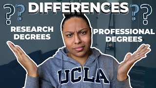 Picking the Right Grad Program | What's the Difference Between Professional \u0026 Research Grad Degrees