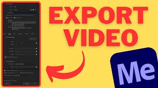 How To EXPORT Video In Media Encoder