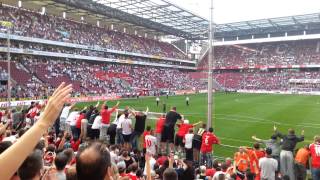 1. FC Köln gegen Arsenal London 0-4 Lukas Podolski Abschied Südkurve