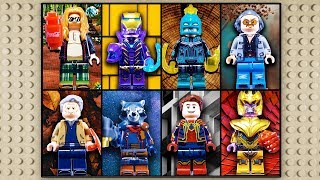 LEGO Avengers: Endgame Minifigures Fat Thor • Thanos • Pepper Potts • Iron Spider (knock-off) WM6061