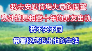 我去安慰情場失意的閨蜜，意外撞見相戀十年的男友出軌，我不哭不鬧，帶著秘密退出他的生活。