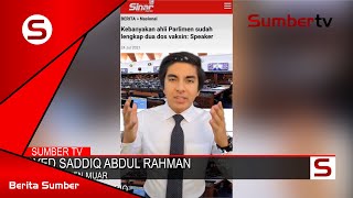 Syed Saddiq Jelaskan Parlimen Sepatutnya Dibenarkan Bersidang