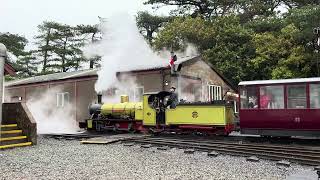 のじパパイギリス保存鉄道2024 Ravenglass \u0026 Eskdale Railway 始発駅出発