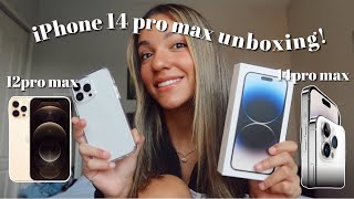 UNBOXING THE IPHONE 14 PRO MAX*silver* + first impressions