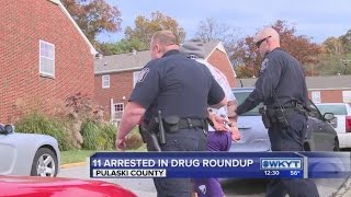 Drug roundup in Pulaski County