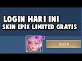 LOGIN HARI INI, SKIN EPIK LIMITED GRATIS ! 16 TOKEN RONDE KE 2 DUCATI, SKIN STARLIGHT DESEMBER DLL