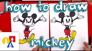 How To Draw Mickey Mouse + New Art Giveaway!