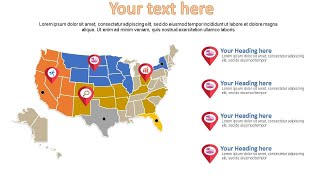 Editable us state map PowerPoint