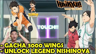 FINALLY Get Legend Yū Nishinoya!! And Gacha 3000 Lucky Wings Again!! - Haikyuu!! Touch The Dream