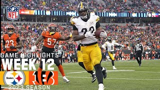 Pittsburgh Steelers vs. Cincinnati Bengals | 2023 Week 12 Game Highlights