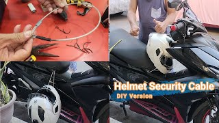 Helmet Security Cable DIY