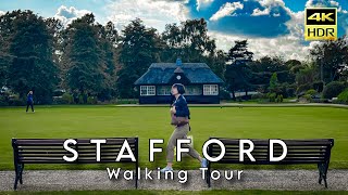 🇬🇧 Staffordshire | Walking Tour of the City Stafford in summer 2024 [4K HDR]