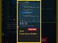 Java in Telugu, Access Modifiers Java, (Private Methods), Java OOPS, Java Tutorial for Beginners