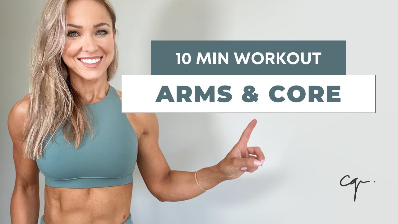 10 MIN ARMS AND CORE WORKOUT | Follow Along No Equipment - YouTube