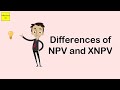 differences of npv and xnpv