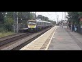 *very* fast trains at northallerton with a shed 185 sub special with a 185