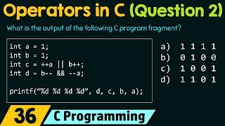 Operators in C (Solved Problem 2)