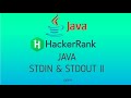 #4 Java Stdin and Stdout II | Hackerank Java Solutions