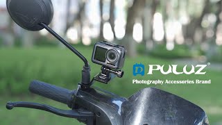 PULUZ Aluminum Alloy Motorcycle Fixed Holder Mount