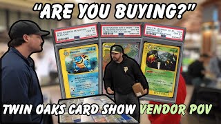 He Sold Me His GRADED Pokemon Cards! Twin Oaks Card Show VENDOR POV DAY 2!