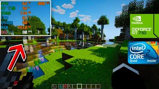 MINECRAFT 1.19 GT 730 2GB GDDR5 + CORE 2 QUAD Q9400 (WITH SHADERS)