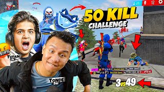 Enemy Shocked Tgr Nrz Rocked 😈 50 Kill Challenge Gameplay with Tonde Gamer & Tufan ff 💕 Free Fire