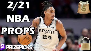 PRIZEPICKS NBA PICKS | FRIDAY 2/21/25 | NBA PLAYER PROPS PICKS | NBA PROPS \u0026 BETS TODAY