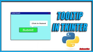 ToolTip in Tkinter || How to make balloon in tkinter || Python GUI Tutorials || CID