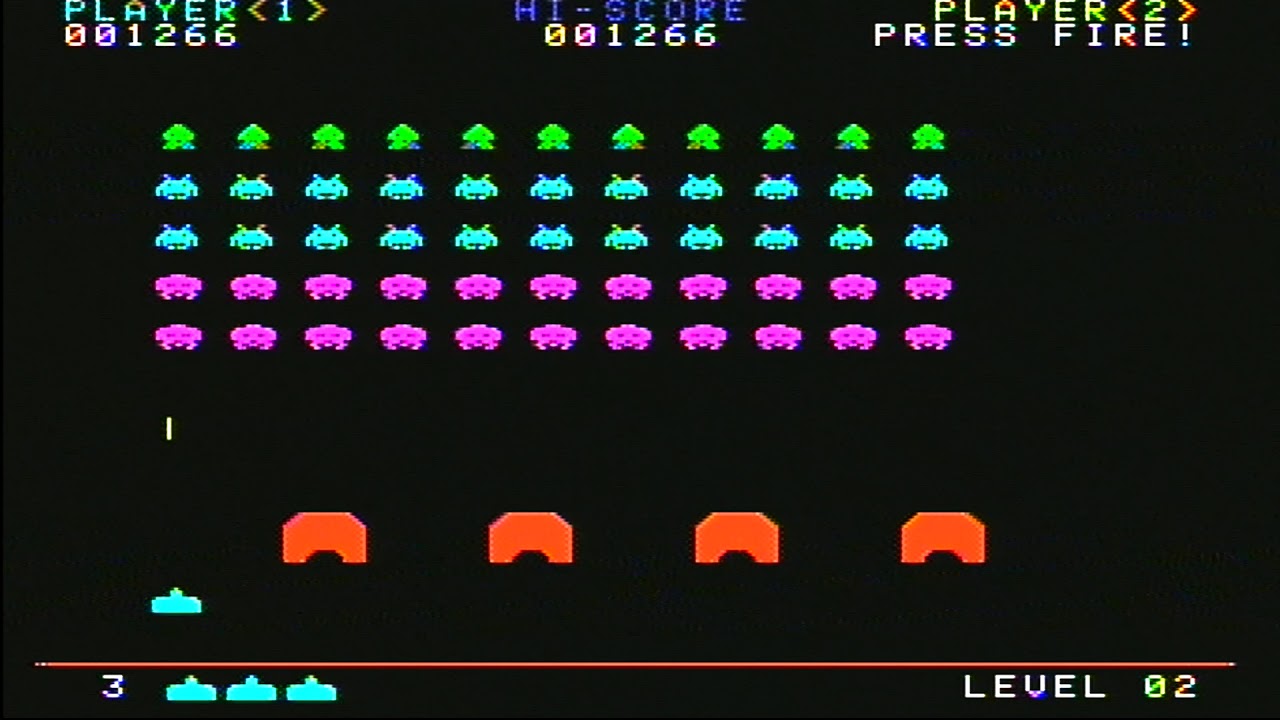 Playing Space Invaders On The Atari 2600 Flashback Youtube