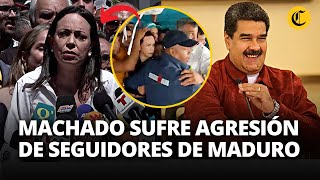 MARIA CORINA MACHADO es víctima de 'VIOLENTO ATAQUE' por partidarios de NICOLÁS MADURO | El Comercio