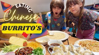 Did China INVENT the BURRITO?? | VHS Family eats Chunbing (春饼)