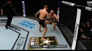 Conor McGregor vs Dustin Poirier fast knock down [ko’d in the second round} #UFC257