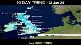 10 DAY TREND - WEEKEND WEATHER OUTLOOK 13/01/24 - UK WEATHER FORECAST  #ukweather #bbcnews