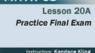 Math 65 - Lesson 20a