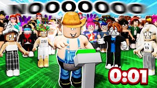 If NOBODY touches the button- YOU ALL GET ROBUX