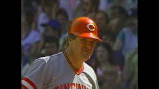 Cincinnati Reds vs Chicago Cubs (9-6-1985) "Pete Rose Knocking At The Door Of History"