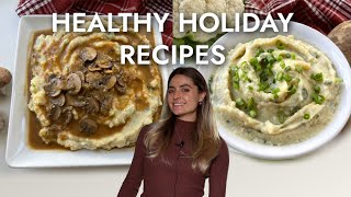 Mushroom Gravy & Garlicky Cauliflower Mashed Potatoes| Holiday Recipes