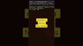 How to repeat a string few times in Python