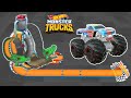 Hot Wheels Unlimited : MONSTER TRUCKS RACE ACE IN THE TRIPLE GATOR LOOP TRACK PIECE UNLEASHED