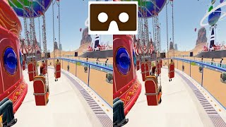 VR 3D Carousel Карусель 2 видео для VR очков 3D SBS VR box