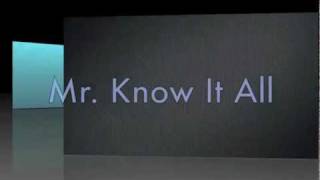 Kelly Clarkson - Mr. Know It All (lyrics on screen - com letra)