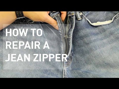 How to Fix a Jean Zipper Off Track How to Fix a Jean Zipper Off Track