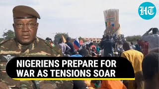 Niger Residents Gear Up To Fight West-Backed ECOWAS Amid Coup Tensions | Watch