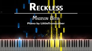 Madison Beer - Reckless (Piano Cover) Tutorial by LittleTranscriber